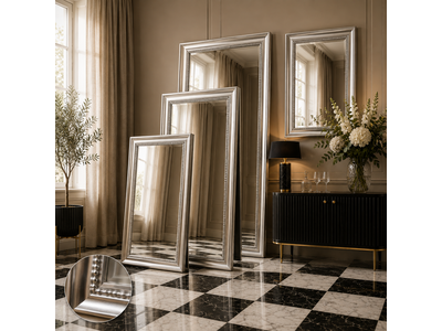Barokspiegel® Made in Italy Spiegel Nino Zilver Aanbieding!