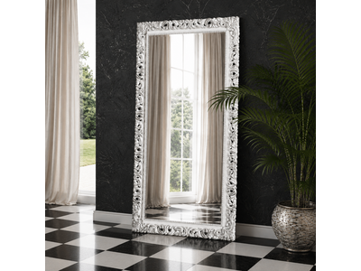 Barokspiegel® Made in Italy Spiegel Francesco Wit met Zilver