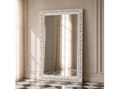 Barokspiegel® Made in Italy Spiegel Francesco Shabby White