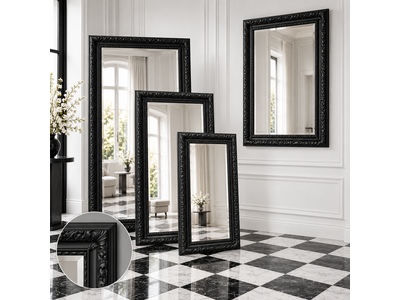 Barokspiegel® Made in Italy Spiegel Marciano Zwart