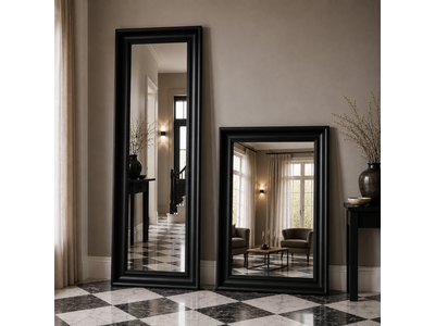 Barokspiegel® Made in Italy Spiegel Matteo mat zwart