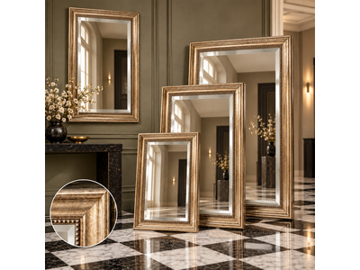 Barokspiegel® Made in Italy Spiegel Nino Antiekzilver-brons Aanbieding!
