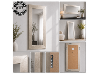 Barokspiegel® Made in Italy Spiegel Romano Zilver