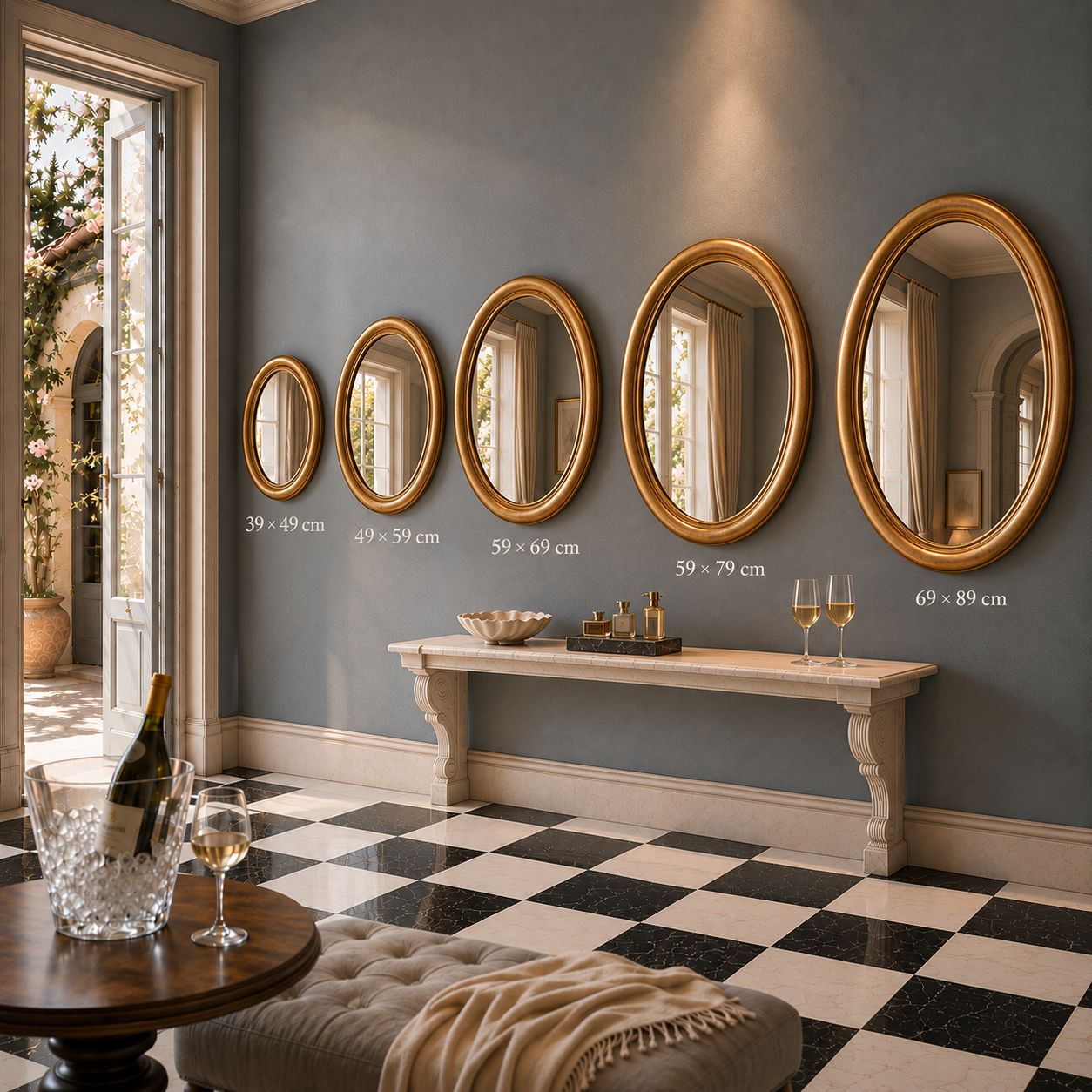 Barokspiegel® Made in Italy Mirror Benedetta Antiquegold