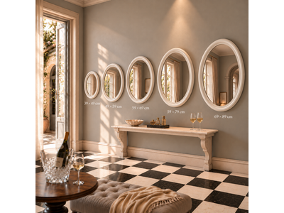 Barokspiegel® Made in Italy Spiegel Benedetta Wit