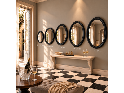 Barokspiegel® Made in Italy Mirror Benedetta Black