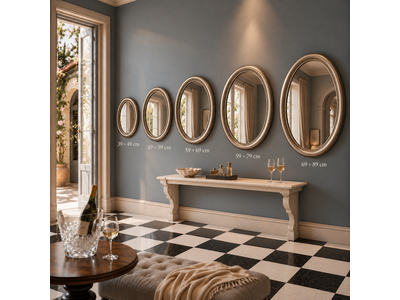 Barokspiegel® Made in Italy Mirror Benedetta  Antiquesilver