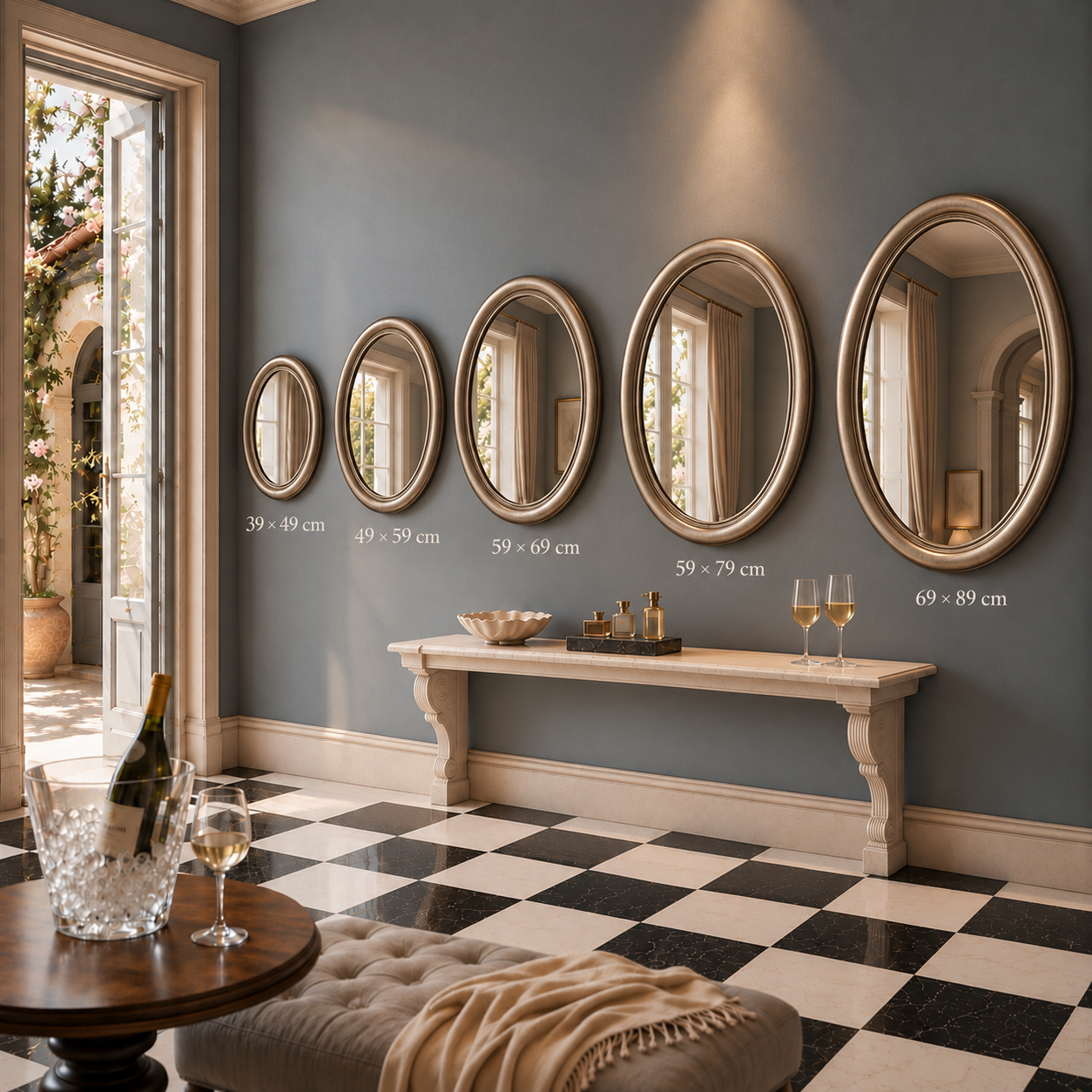 Barokspiegel® Made in Italy Mirror Benedetta Antiquesilver