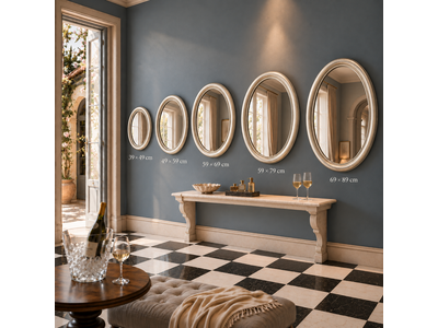 Barokspiegel® Made in Italy Spiegel Benedetta Zilver