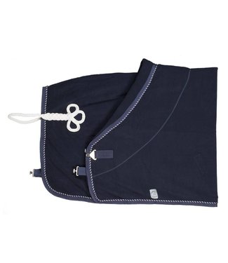 Greenfield Selection Fleece rug - navy/navy-mix (white)