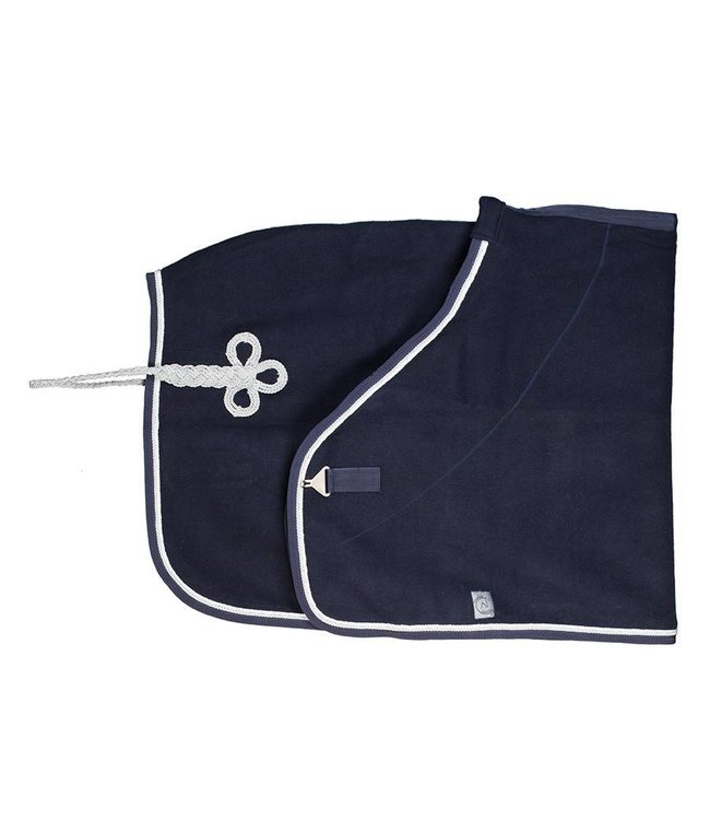 Woolen rug - navy/navy-white/silvergrey