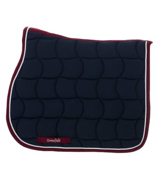 Greenfield Selection Tapis de selle - bleu marine/bordeaux-blanc