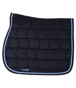 Greenfield Selection Saddle pad – navy/navy-royalblue/white