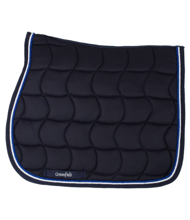 Saddle pad – navy/navy-royalblue/white