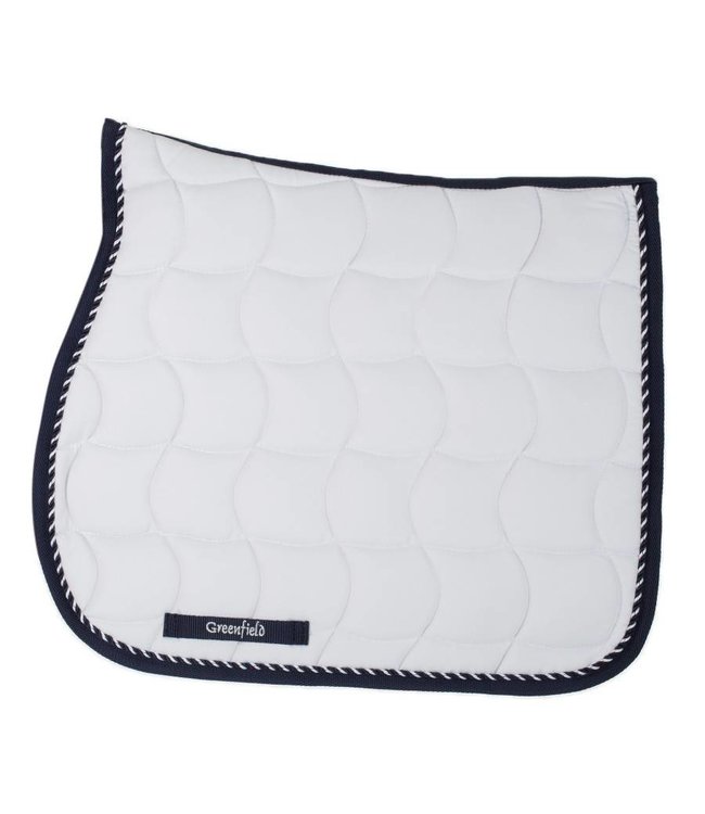 Saddle pad – white/navy-mix