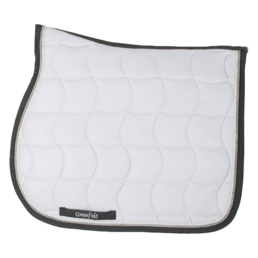 Greenfield Selection Saddle pad – white/grey-white/silvergrey
