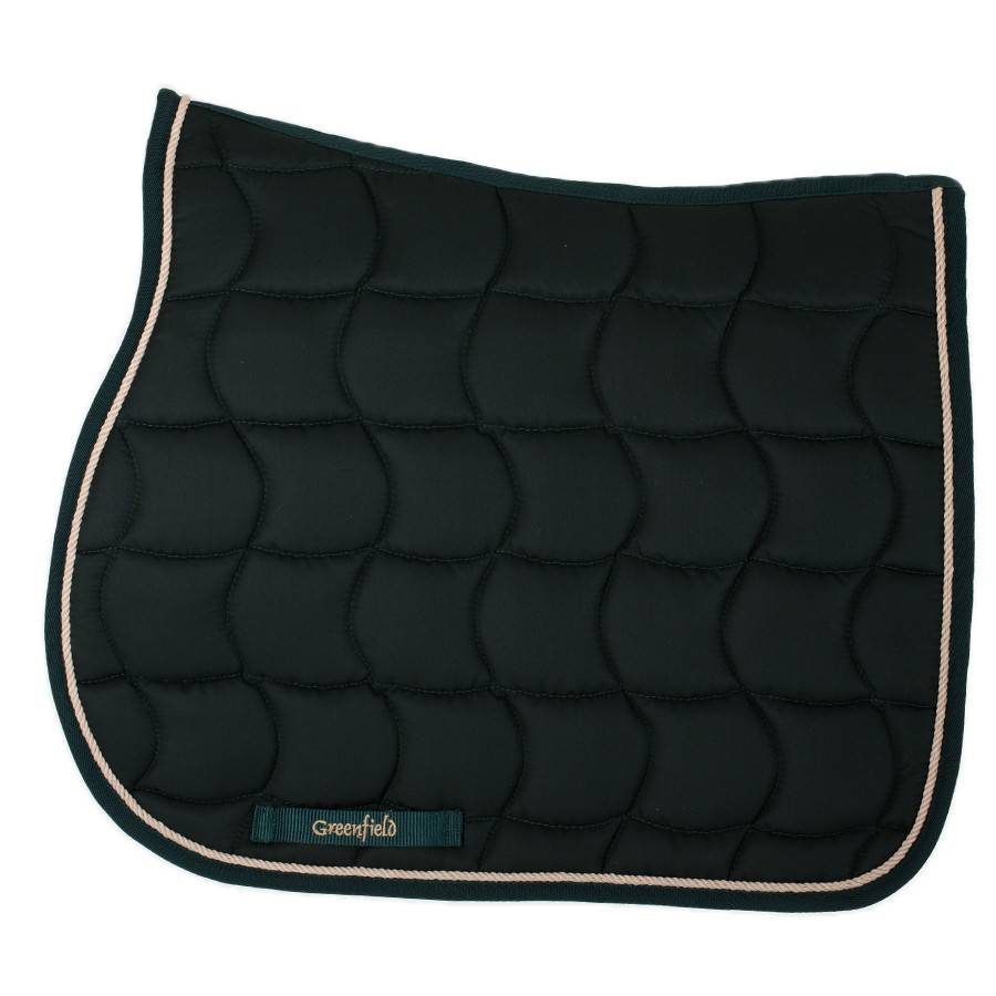 Greenfield Selection Saddle pad – green/green-beige