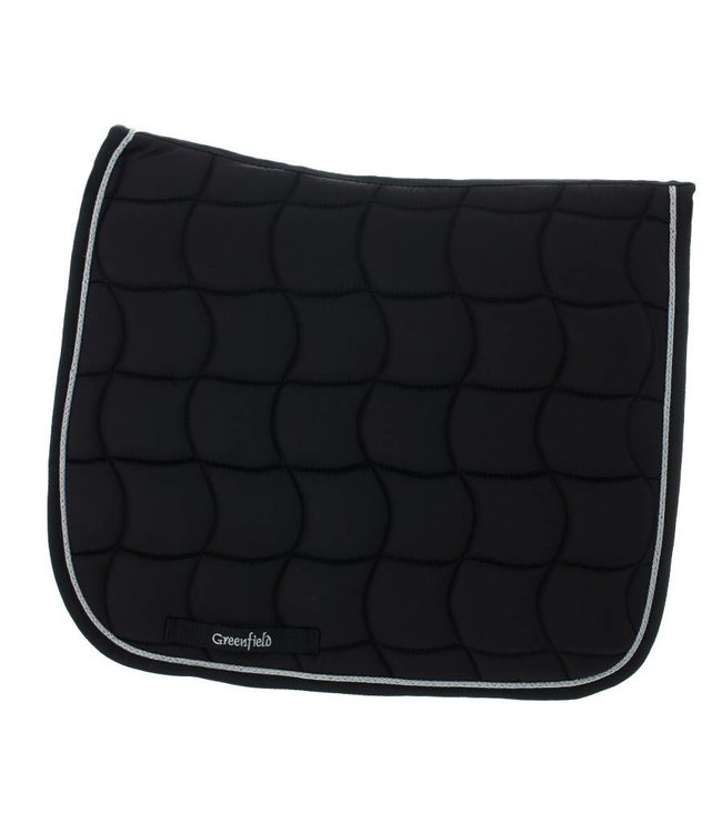 Saddle pad dressage - black/black-silver