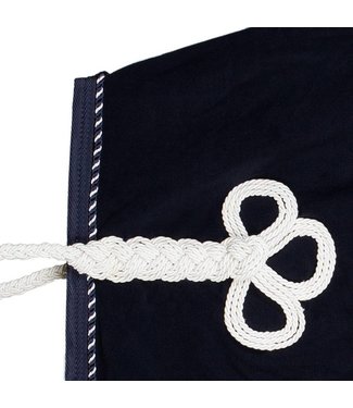 Greenfield Selection Riding sheet fleece - navy/navy-mix (white)