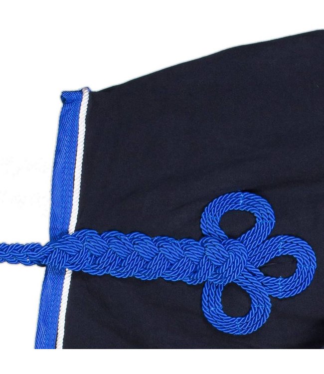 Couvre-reins polaire - bleu marine/bleu royal-blanc