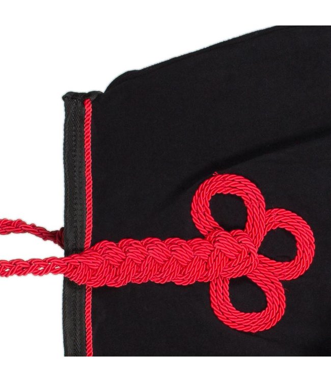 Riding sheet fleece - black/black-red