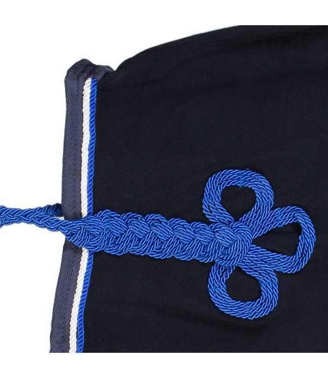 Riding sheet fleece - navy/navy-white/royalblue