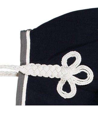 Greenfield Selection Couvre-reins polaire - bleu marine/gris-blanc/blanc