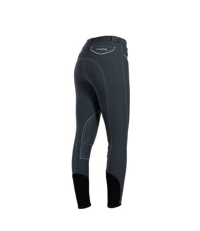 Pantalon d'équitation femme - gris/blanc