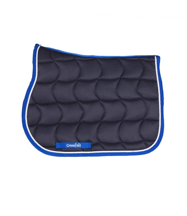 Pony - Saddle pad - navy/royalblue-white