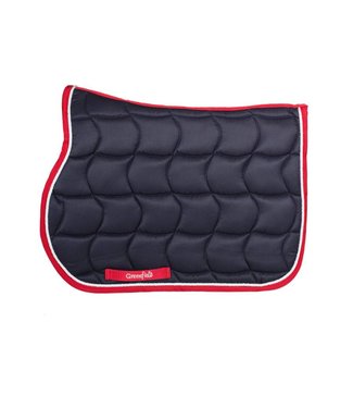 Greenfield Selection Pony - Saddle pad - navy/red-white