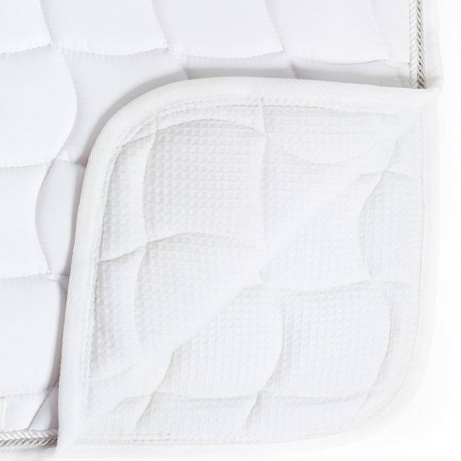 Greenfield Selection Saddle pad dressage - white/navy-white/navy