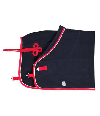 Greenfield Selection Fleece deken pony - blauw/rood-wit