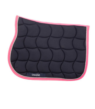 Greenfield Selection Pony - Zadeldoek - blauw/fushia-zilvergrijs