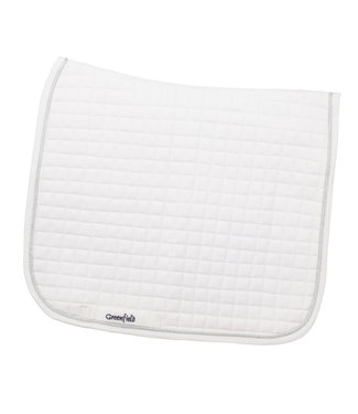 Greenfield Selection Saddle pad cookie - dressage - white/white-silver