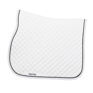 Greenfield Selection Saddle pad piping - white/white-navy