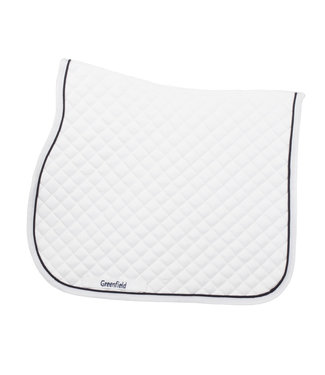 Greenfield Selection Saddle pad cookie - white/white-navyblack