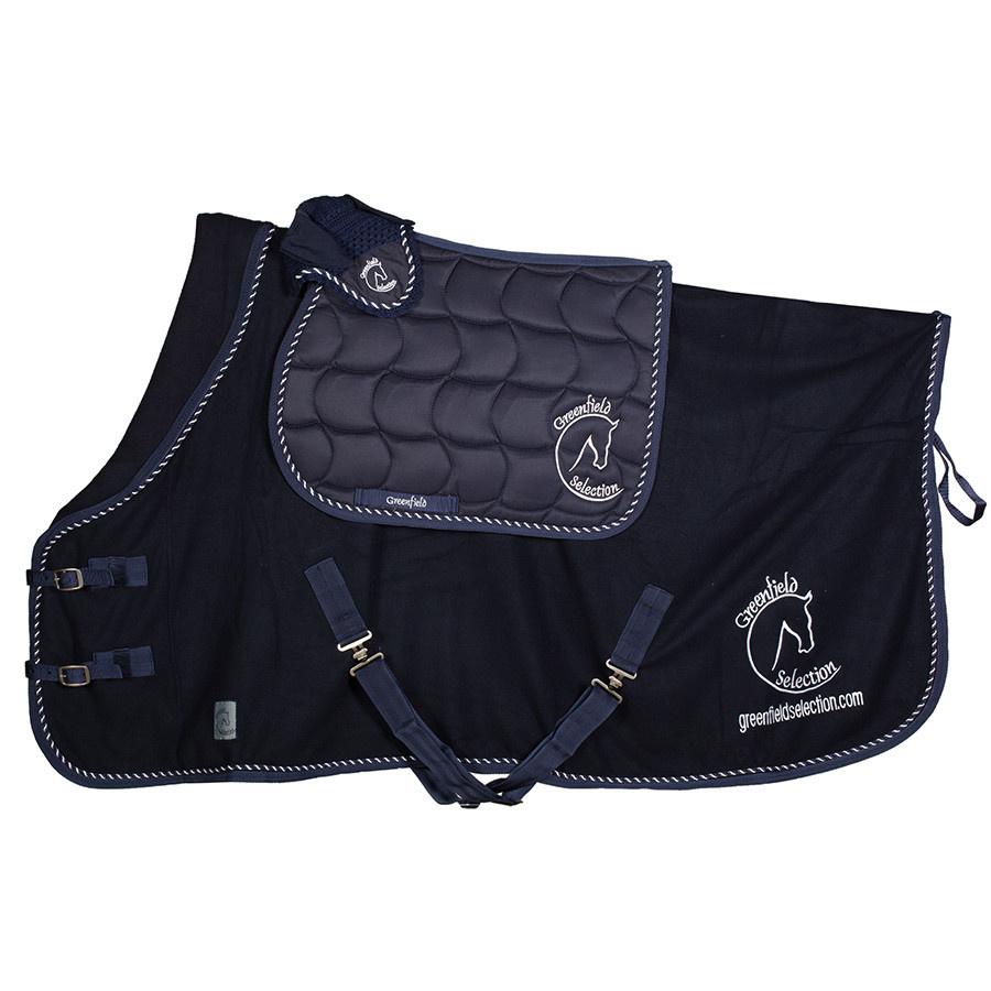Greenfield Selection Pony - Saddle pad - navy/navy-mix with GF logo