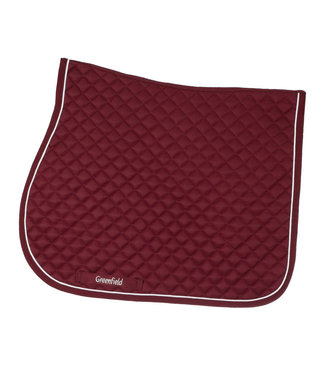 Greenfield Selection Saddle pad cookie - burgundy/burgundy-white