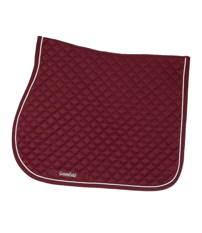 Tapis de selle cookie - bordeaux/bordeaux-blanc