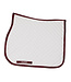 Greenfield Selection Saddle pad cookie - white/burgundy-burgundy