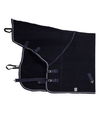 Greenfield Selection Fleece rug with neckcover - navy/navy-silvergrey