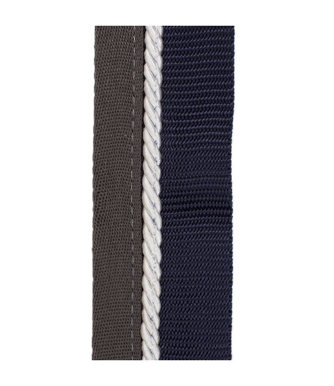 Saddle pad holder navy/grey - white