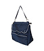 Storage bag navy/burgundy - white