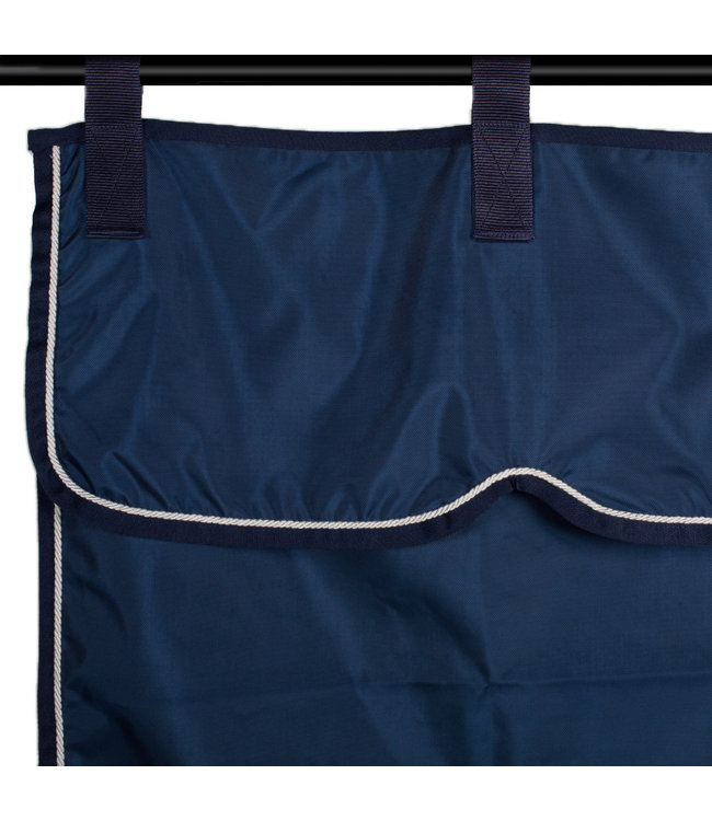 Stable curtain navy/navy - white