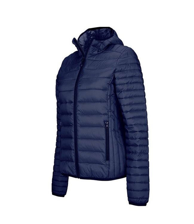 Ladies - lightweight padded jacket with hoodie