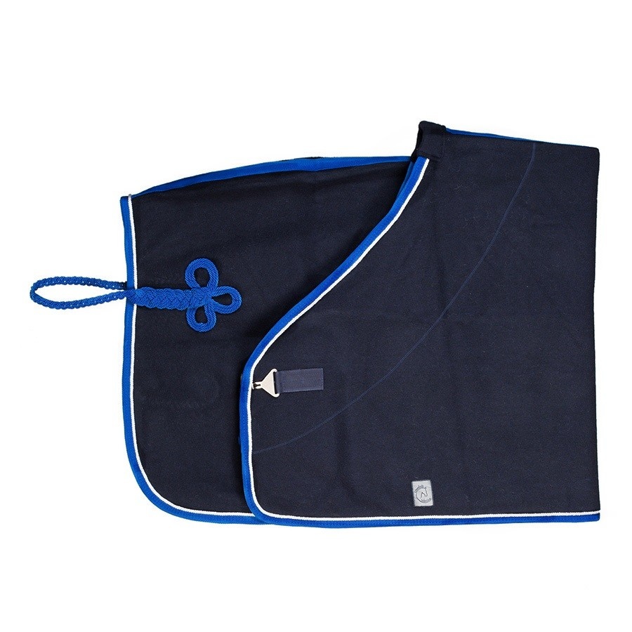 Greenfield Selection Wollen deken - blauw/koningsblauw-wit
