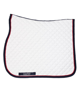 Greenfield Selection Tapis de selle cookie - blanc/bleu marine - rouge