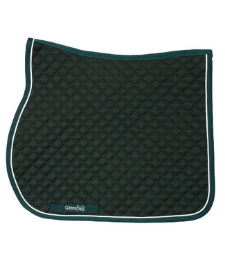 Greenfield Selection Saddle pad cookie  - green/green - white