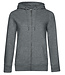 Ladies - Zipped hooded sweater jacket