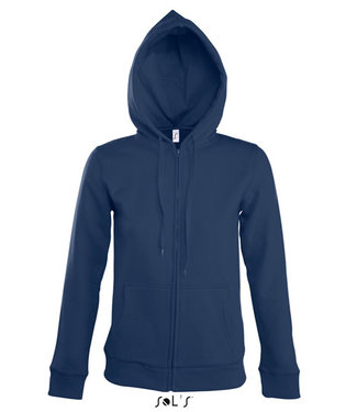 Ladies - Sol's Seven Zipped sweaterjacket with hood